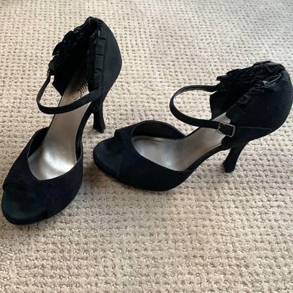 Fergie brand suede heels.
